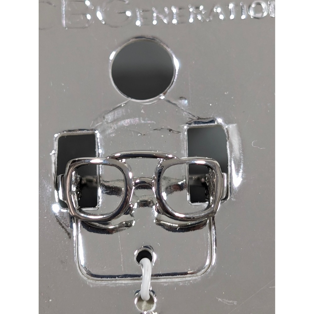 BCBGeneration Silver Tone Glasses Spectacles Novelty Ring‎ Size 7 New